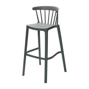 Windson polypropyleen barkruk groen (4 stuks)