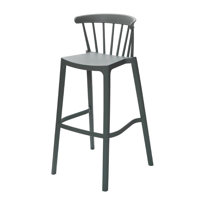 Windson polypropyleen barkruk groen (4 stuks)