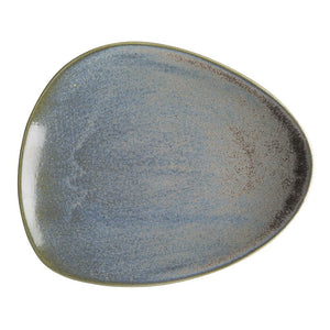 Olympia Ember Blauwe Driehoekige Borden 250 mm (Pak Van 6)
