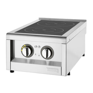 Buffalo 600-serie inductiekookplaat met dubbele zone, 3 kW