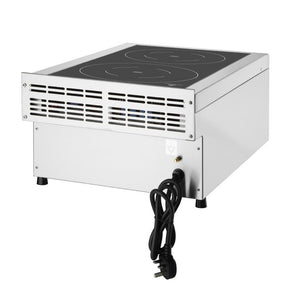 Buffalo 600-serie inductiekookplaat met dubbele zone, 3 kW