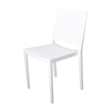 Florence stapelbare polypropyleen stoelen wit (4 stuks)