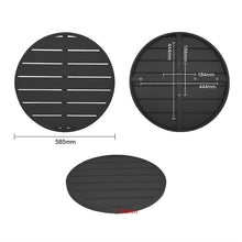 Afbeelding in Gallery-weergave laden, Bolero zwart aluminium tafelblad rond 580mm