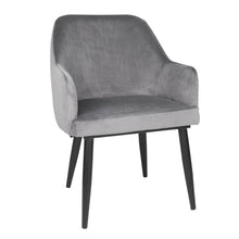 Afbeelding in Gallery-weergave laden, Bolero Lia Velvet stoelen grijs (2 stuks)