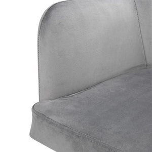 Bolero Lia Velvet stoelen grijs (2 stuks)