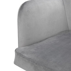 Bolero Lia Velvet stoelen grijs (2 stuks)