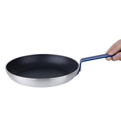 Hygiplas teflon aluminium platinum plus koekenpan met antiaanbaklaag en blauw handvat 280mm