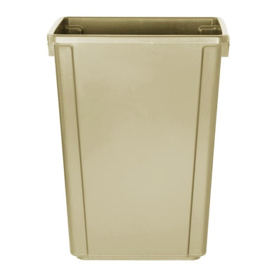 Jantex smalle afvalbak beige 60ltr