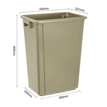 Afbeelding in Gallery-weergave laden, Jantex smalle afvalbak beige 60ltr