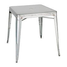Afbeelding in Gallery-weergave laden, Bolero Bistro gegalvaniseerd stalen tafel vierkant 668mm