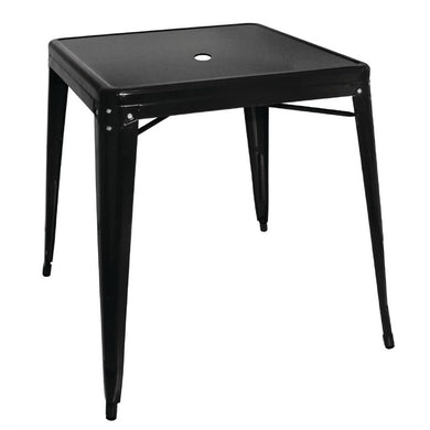 Bolero Bistro tafel vierkant 668mm zwart