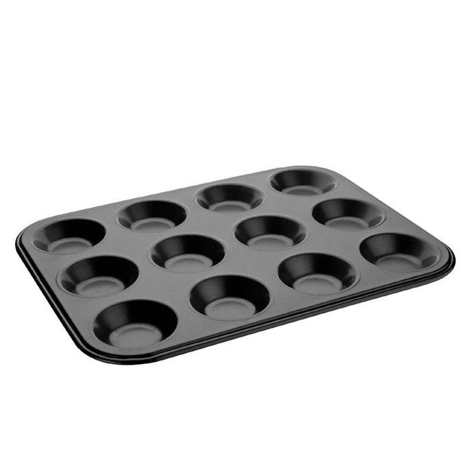 Vogue carbonstalen anti-kleef bakvorm 12 mini-muffins