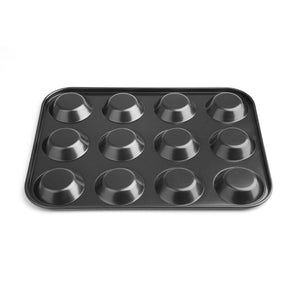 Vogue carbonstalen anti-kleef bakvorm 12 mini-muffins