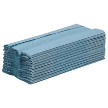 Afbeelding in Gallery-weergave laden, Jantex C-gevouwen handdoeken 1-laags blauw (2850 vellen) (12 stuks)