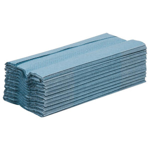 Jantex C-gevouwen handdoeken 1-laags blauw (2850 vellen) (12 stuks)