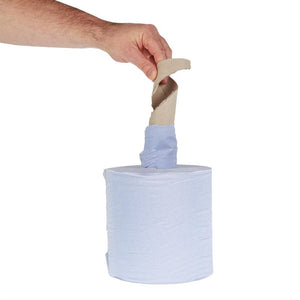 Jantex centrefeed handdoekrollen blauw (6 stuks)