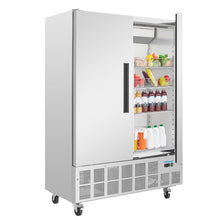 Afbeelding in Gallery-weergave laden, Polar G-serie 2-deurs slimline RVS koeling 960L