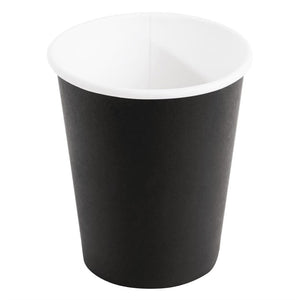 Fiesta Recyclable koffiebekers enkelwandig zwart 23cl (1000 stuks)