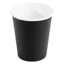 Afbeelding in Gallery-weergave laden, Fiesta Recyclable koffiebekers enkelwandig zwart 23cl (50 stuks)