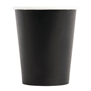 Fiesta Recyclable koffiebekers enkelwandig zwart 23cl (50 stuks)