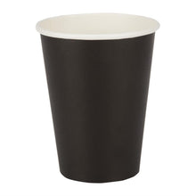 Afbeelding in Gallery-weergave laden, Fiesta Recyclable koffiebekers enkelwandig zwart 34cl (50 stuks)