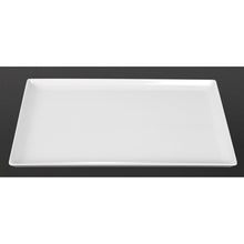 Afbeelding in Gallery-weergave laden, APS Float platte melamine schaal wit GN 1/1