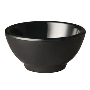 APS Pure ronde melamine kom zwart 9cm