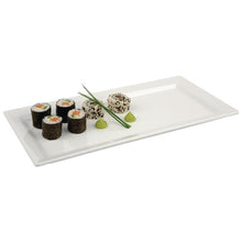 Afbeelding in Gallery-weergave laden, APS Pure rechthoekige melamine schaal wit 35,5x18cm