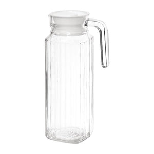 Olympia glazen kannen met deksel 1L (6 stuks)
