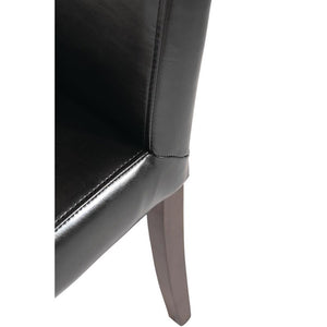Bolero kunstlederen stoel zwart (2 stuks)