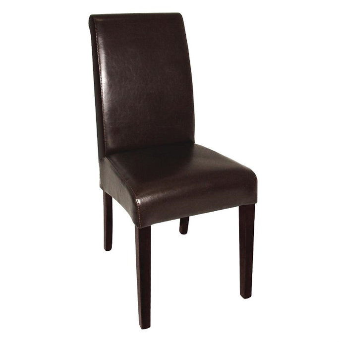 Bolero kunstlederen stoel met ronde rug (2 stuks)