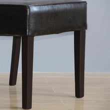Afbeelding in Gallery-weergave laden, Bolero robuuste kunstlederen stoel donkerbruin (2 stuks)