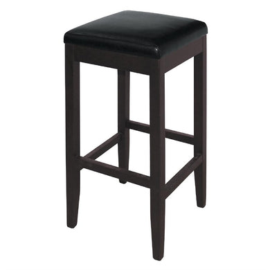 Bolero hoge kunstlederen barkruk zwart (2 stuks)
