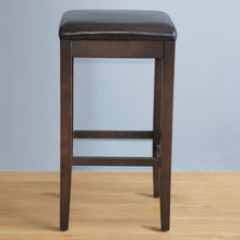 Afbeelding in Gallery-weergave laden, Bolero hoge kunstlederen barkruk donkerbruin (2 stuks)