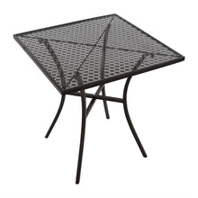 Afbeelding in Gallery-weergave laden, Bolero vierkante stalen bistro tafel zwart 70cm