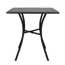 Afbeelding in Gallery-weergave laden, Bolero vierkante stalen bistro tafel zwart 70cm