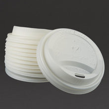 Afbeelding in Gallery-weergave laden, Vegware 79-serie deksels voor dubbelwandige bekers 230ml (500 stuks)