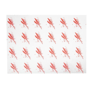 Vetvrij hamburger papier rood (1000 stuks)