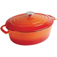 Afbeelding in Gallery-weergave laden, Vogue oranje ovale braadpan 5ltr