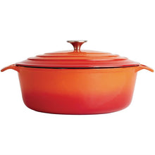 Afbeelding in Gallery-weergave laden, Vogue oranje ovale braadpan 5ltr