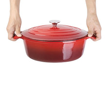 Afbeelding in Gallery-weergave laden, Vogue ovale inductie braadpan rood 6L
