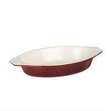 Afbeelding in Gallery-weergave laden, Vogue ovale gietijzeren gratineerschaal rood 0,65L