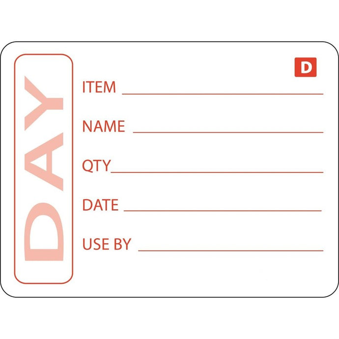 Hygiplas oplosbare voedseletiketten voorbereide gerechten (250 stuks)