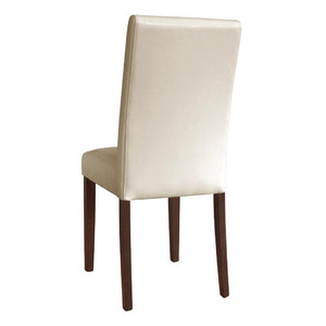 Bolero kunstlederen stoel créme (2 stuks)