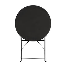 Afbeelding in Gallery-weergave laden, Bolero ronde stalen opklapbare tafel zwart 59,5cm