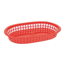 Afbeelding in Gallery-weergave laden, Olympia ovaal polypropyleen tafelmandje rood (6 stuks)