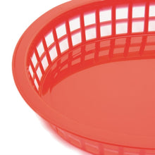 Afbeelding in Gallery-weergave laden, Olympia ovaal polypropyleen tafelmandje rood (6 stuks)