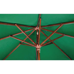 Bolero vierkante groene parasol 2,5 meter