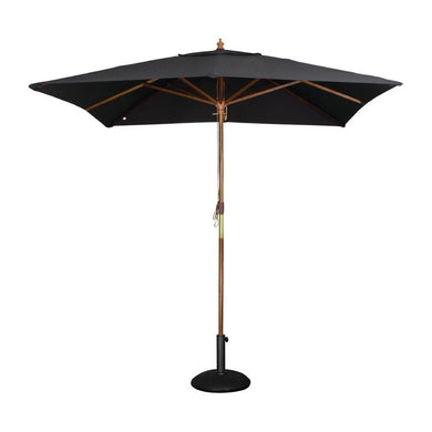 Bolero vierkante zwarte parasol 2,5 meter