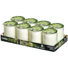 Afbeelding in Gallery-weergave laden, Bolsius Starlight kaars in glas wit (8 stuks)